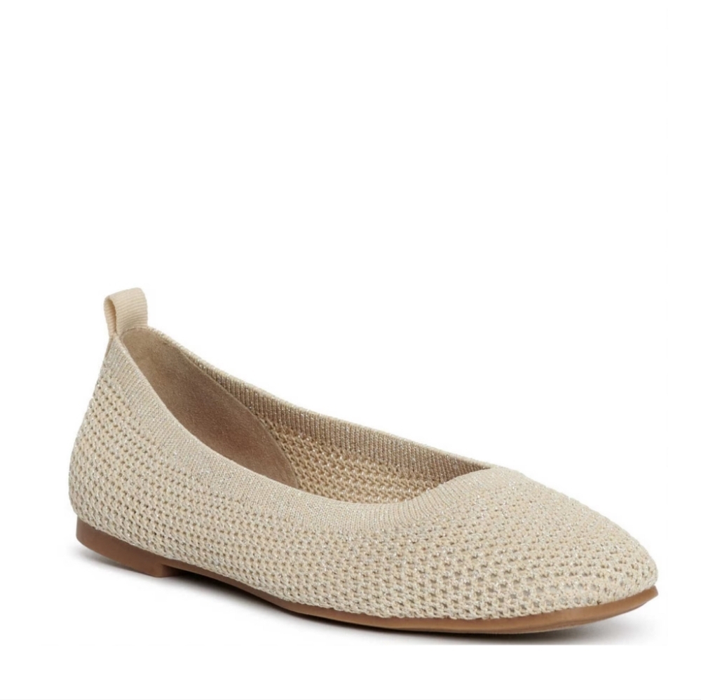 Lucky Brand Beige Knit Flats